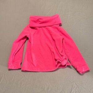 Old Navy Active Toddler Pink Fleece Cowl Neck Pullover - Size XS (5)